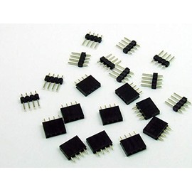 POPESQ® #A1766 Socket Header and Pin Header Kit 2.54 mm 4-Pin Straight Pack of 10