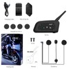 EJEAS Motorcycle Helmet Bluetooth Headset V6 Pro, 2-Way 1200M Motorbike