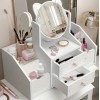 Caja De Almacenamiento De Cosméticos Multifuncional + Espejo