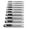 10PCS Belt Punch Set Carbon Steel High Hardness Round Hollow