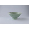 大堀 相馬 Burn 松永 Kiln Rice Bowl Celadon Color (Large)