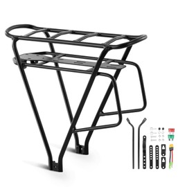 YS YOSE POWER Black Luggage for YOSE Power 36V Rear Ebike Battery Electric Bicycle - Black Rear Ebike Battery Rack (Only Rack)