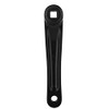 Bike Crank Arm 170mm Aluminum Alloy Left Single Speed Crankset with Diamond Hole and Square Hole(Black-Square Hole-Black)