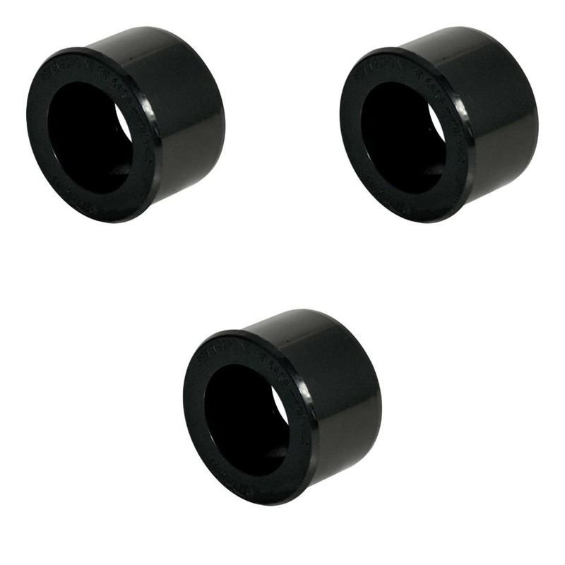 Plumbing Waste Reducer, 40mm to 32mm, Black Solvent Weld, Pack