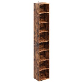IRONCK Tall Narrow Bookshelf 8 Tiers, Compact Corner Bookcase, Easy to Match for Living Room, Office, Study, Bedroom