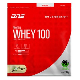 DNS プロテインホエイ100 リッチバニラ風味 630g 水で飲める プロテイン WPC ホエイたんぱく質 筋トレ