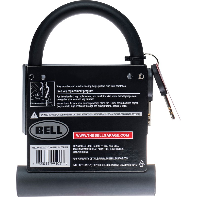 Bell Catalyst 200 Mini Bicycle U-Lock