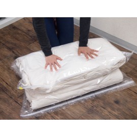 掃除機いらず 手軽な 手で押すだけ 布団用圧縮袋 2枚組