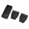 3pcs Clutch Brake Accelerator Pedal Pad Kit Rubber Black Flexible