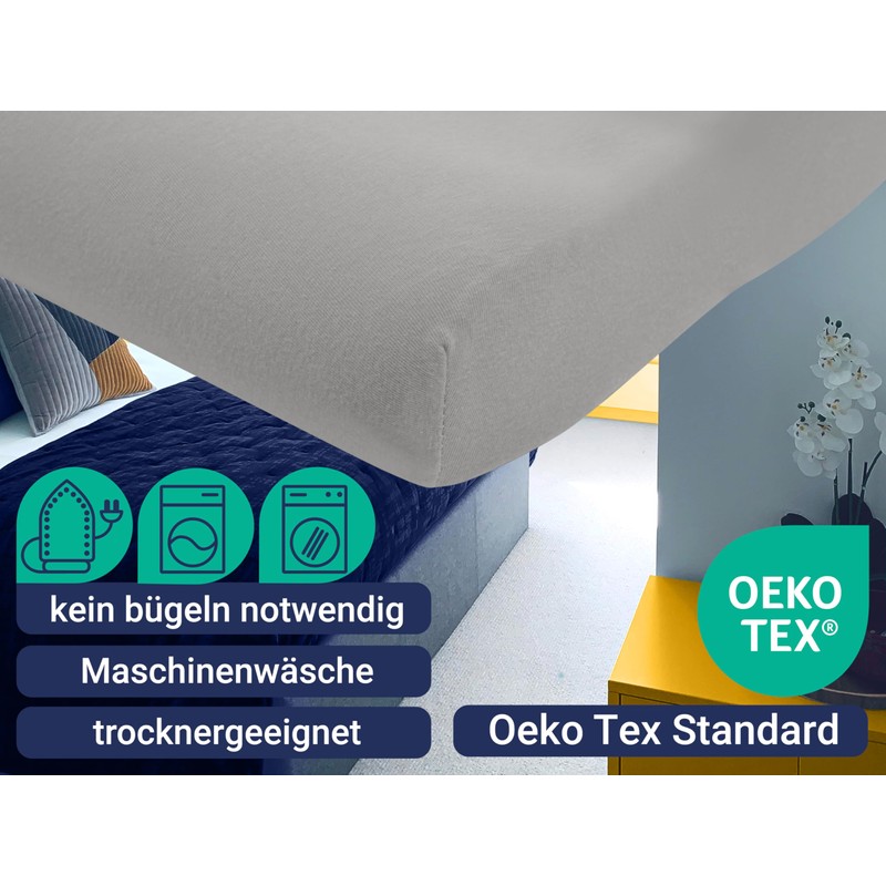 Marie´s Home Pack of 2 Pillowcases for Neck Support Pillow,