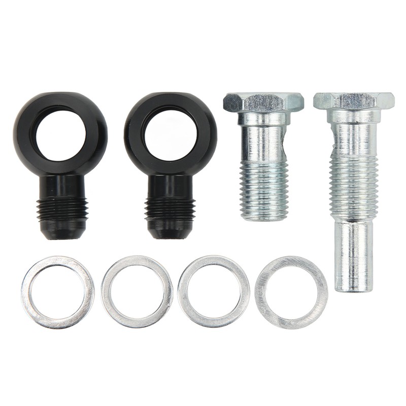 Transmission Oil Cooler Banjo Fitting Kit AN6x1/4NPSM Aluminum Alloy for