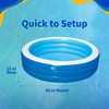 Blue Wave Inflatable Swimming Pool with Cover – 7.5-ft Round