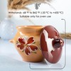 Clay Cooking Pot with Lid Handmade Beige Hand-Painted Clay Stoneware