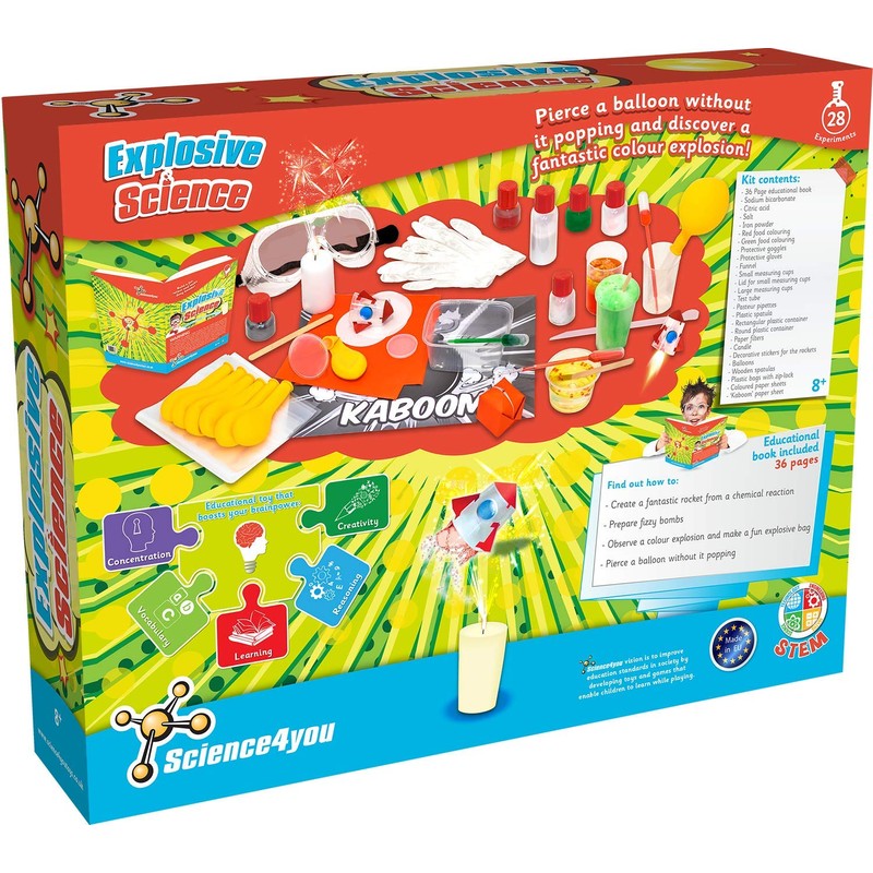 Science4you Explosive Science Kit Educational Toy STEM Toy