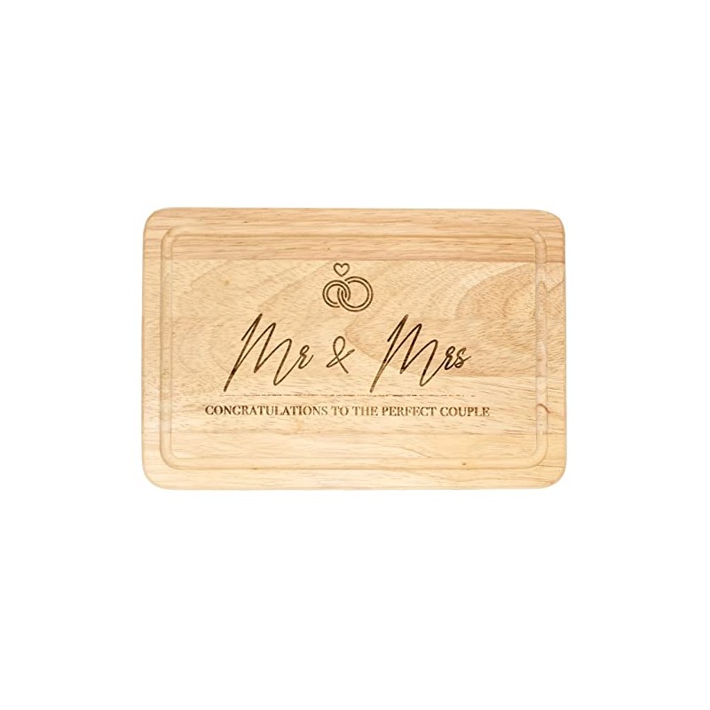 Mr & Mrs Chopping board Wedding Gift For Bride &