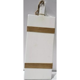 ETU Home White Rectangle Mod Charcuterie Board Reclaimed Wood