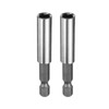 HARFINGTON 2pcs Magnetic Bit Holder 2.4" Length 1/4" Hex Shank