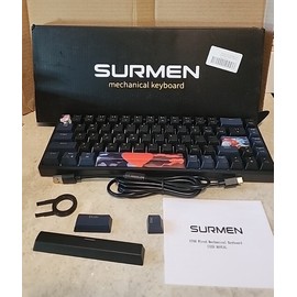 Surmen GT68  Mechanical Gaming Keyboard RGB Backlit Hot Swappable keys