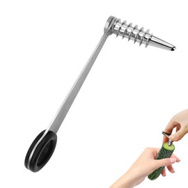 Stainless Steel Flower Curler, Piranha Spiral Cutter Tools, Stainless Steel Kitchen Tools, Easy to Clean Suitable for Cutting Zucchini Potatoes Cucumbers Carrots