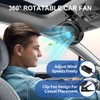 XOOL 12V 6'' Car Fan, Clip Fan 360 Degree Rotatable