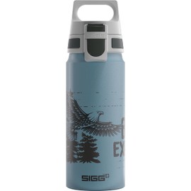 SIGG - Kids Water Bottle - WMB ONE Eagle - Leakproof - Lightweight - BPA Free - Sports & Bike - 20 Oz Blue