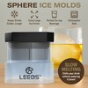 Silicone Freezer Press Sphere Ice Ball Maker Mold, 3 Pack
