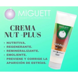 Crema Facial Miguett Nut Plus 270ml Hidratante Antiedad Antipuntos Negros