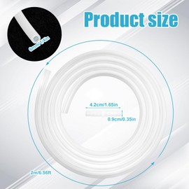 Drain Hose Extension for Nugget & Opal Ice Maker, Silicone Tubing Water Line Parts Fit for Ice Machine with 1/4'' ID Hoses