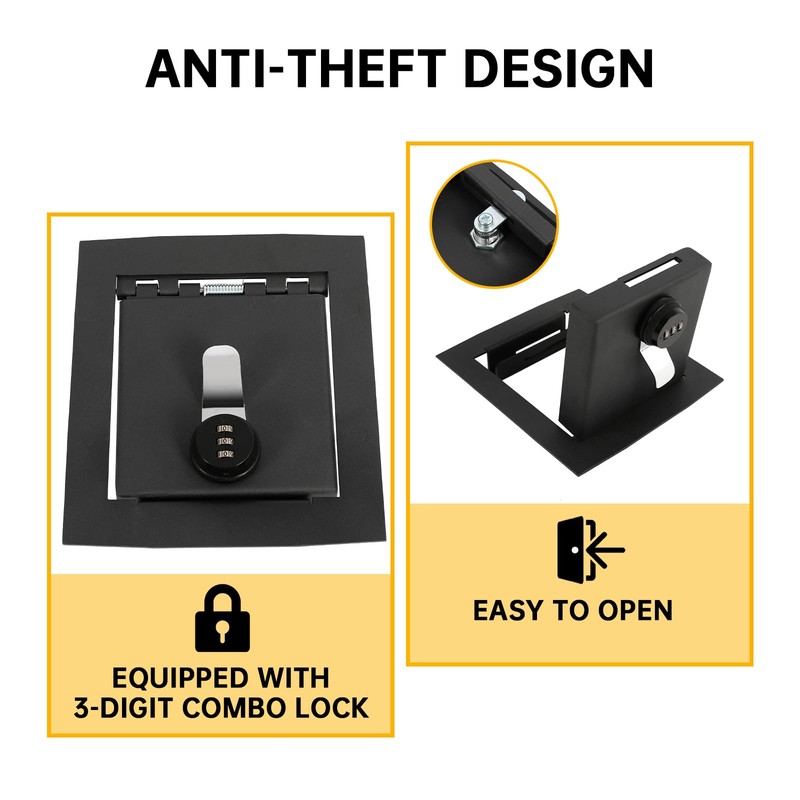 KUAFU Center Console Lock Safe Box Compatible with 2021-2025 Ford