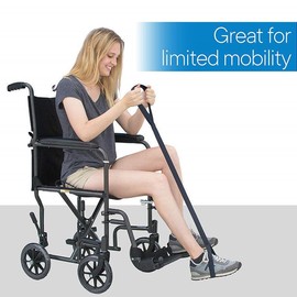 Leg Lifter - Universal Hand Strap Foot Loop for Wheelchair, Mobility Aid for Seniors, Lifting Straps for Wheelchairs, Knee Lifting Straps, Hip Lifting Straps, Leg Lifting Straps (Black)