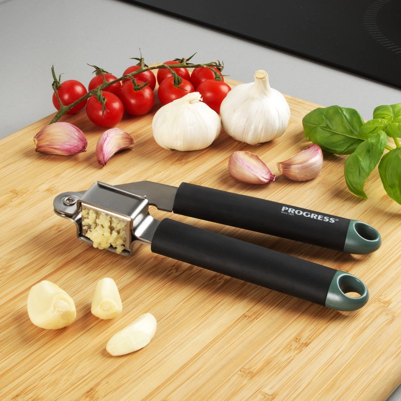 Progress BW09575GEU7 Garlic Press - Durable Stainless Steel, Easy Grip