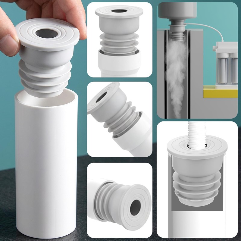 Gjinxi 2 Pcs Washing Machine Drain Hose Seal, Pipe Cover