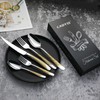 CADYSS Premium Silverware Set 20 Pieces - Flatware Set Gilding