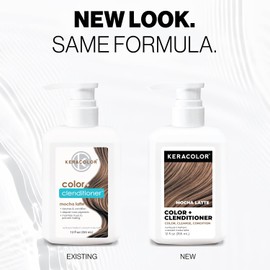 Keracolor Clenditioner MOCHA LATTE Hair Dye - Semi Permanent Hair Color Depositing Conditioner, Cruelty-free, 12 Fl. Oz.