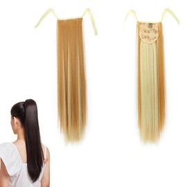 prinfantasy Ponytail Straight Synthetic Hair Hairpiece Braid Hair Extension for Women, MW045