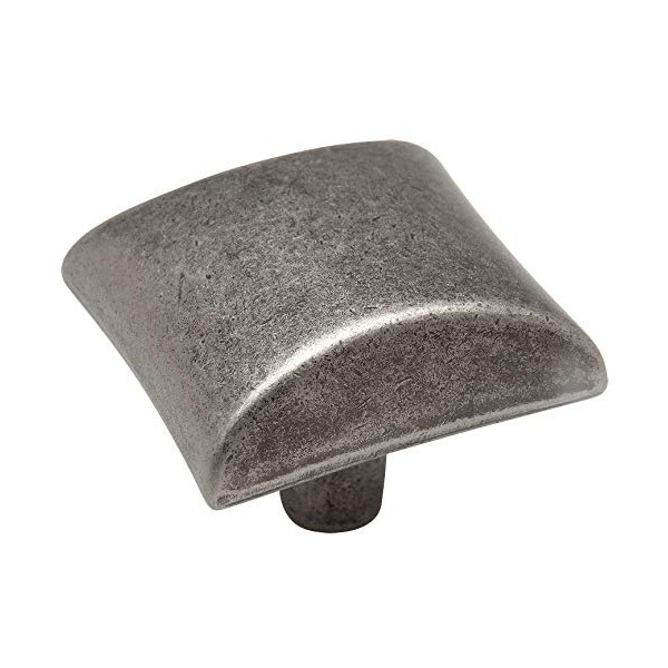 25 Pack - Cosmas 6262WN Weathered Nickel Modern Cabinet Hardware Knob - 1-1/16" Inch Square
