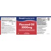 Flaxseed Oil Capsules 3000mg | Great Source of Alpha Linolenic