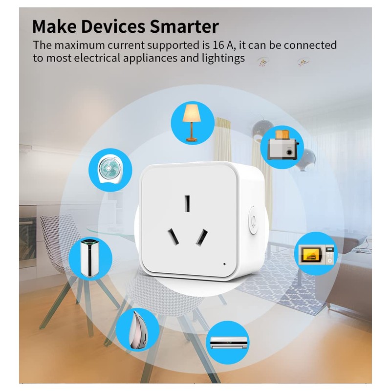 Smart Plug, Wi-Fi Enabled, Voice Control - 2 Pack, Alexa,