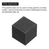 sourcing map Graphite Block Ingot Rectangle Graphite Electrode Plate Board