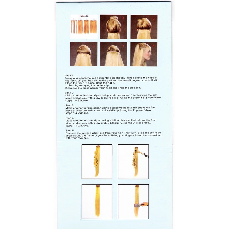 WIG ME UP - EX03-GGO-14 Clip-In Hair Extensions Full Head