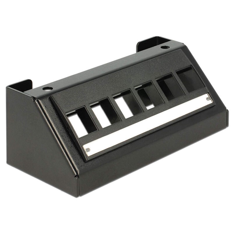 DELOCK Keystone Bracket Multimedia Panel 6 Port