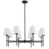 RUIYEY Dining Room Chandeliers Light - 5-Light Black Modern Chandeliers