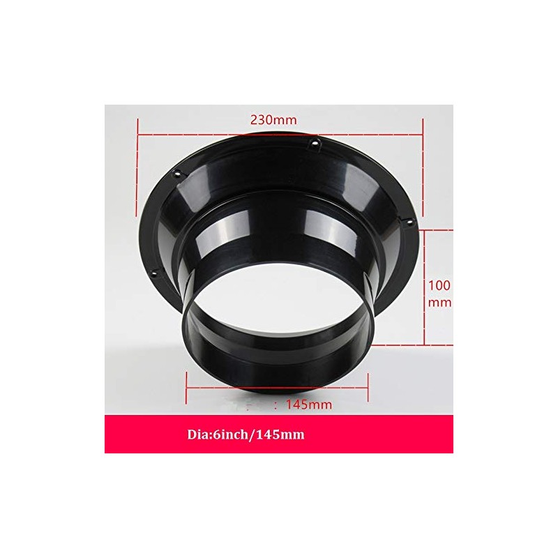 6" Duct Connector Pipe Flange Inlet Fitting for Heating Cooling