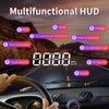 Fockety OBD2 Windscreen HUD Head Up Display with Display, Speed,