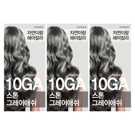 Jayeonirang Hair Color Dye 10GA Stone Gray Ash 1+1+1 Styling / 자연이랑 헤어칼라 염색약 10GA 스톤그레이애쉬 1+1+1 멋내기
