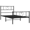 vidaXL Twin XL Metal Bed Frame with Headboard and Footboard,