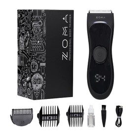 ZOMA LITE | Rasuradora para Hombre | Maquina para Cortar Cabello - Corporal y Zonas Íntimas | Afeitadora Electrica Hombre - Rasuradora Electrica Hombre con Pantalla y Cuchillas de Cerámica Anti Corte