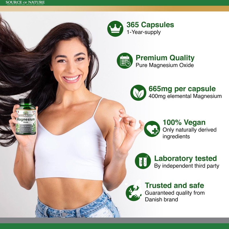 Source of Nature® | 665mg Magnesium Oxide | 400mg Elemental