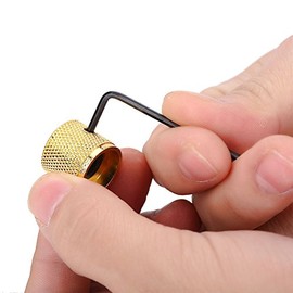 Vbestlife Gutar Knob Volume Tone Control Replacement Parts for Electric Guitar Bass (Gold) Pack of 4