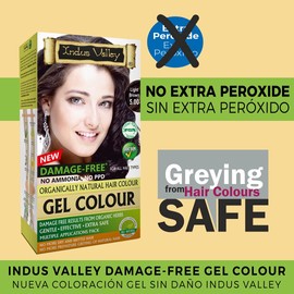 Indus Valley Natural Organic Damage Free Gel Hair Color For Grey Coverage Hair (Light Brown)